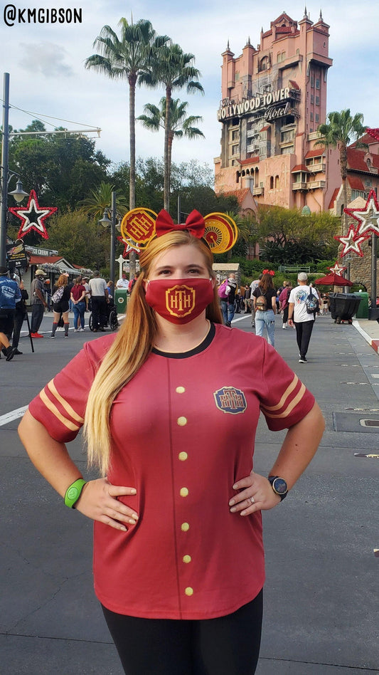 Women's Tower of Terror Bellhop Inspired Short Sleeve Shirt