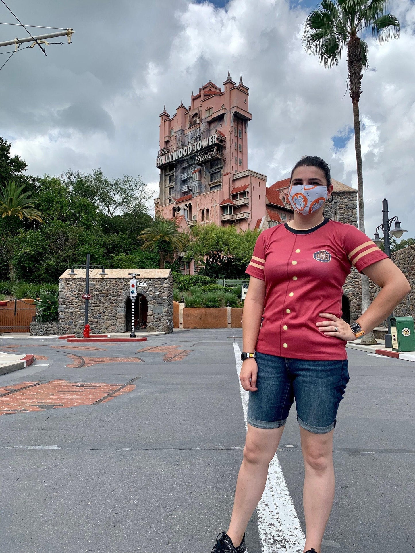 Women's Tower of Terror Bellhop Inspired Short Sleeve Shirt