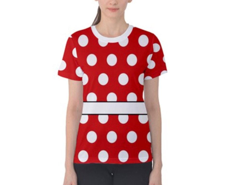 Women's Minnie Inspired Short Sleeve Shirt
