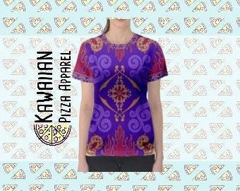 Women's Magic Carpet Inspired ATHLETIC Short Sleeve Shirt