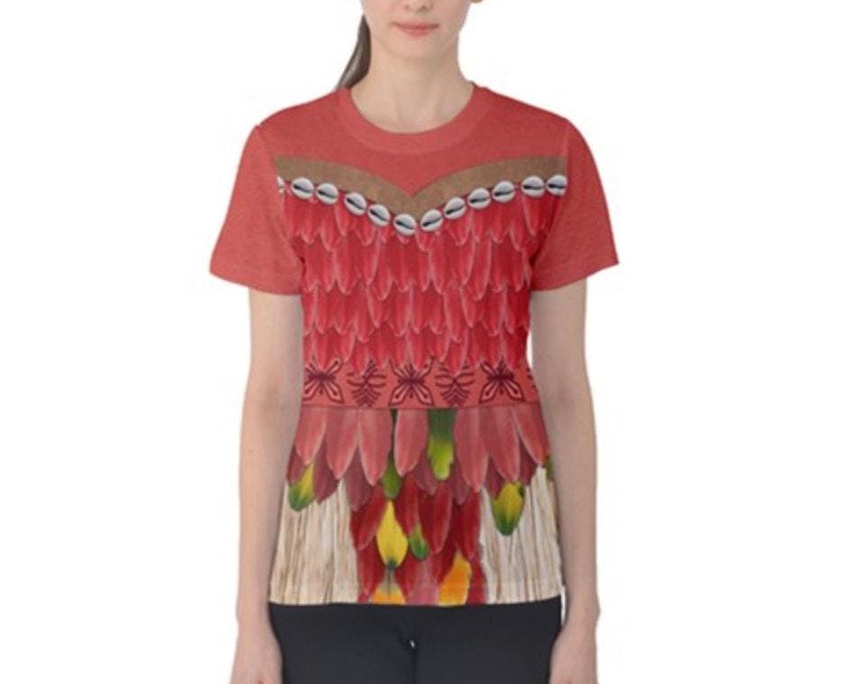 Women's Chief Moana Inspired ATHLETIC Short Sleeve Shirt