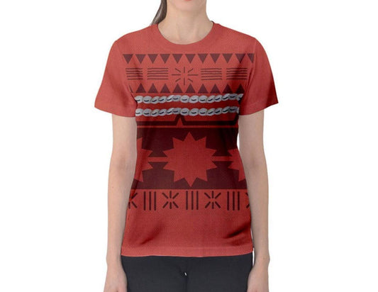Women's Moana Inspired ATHLETIC Short Sleeve Shirt