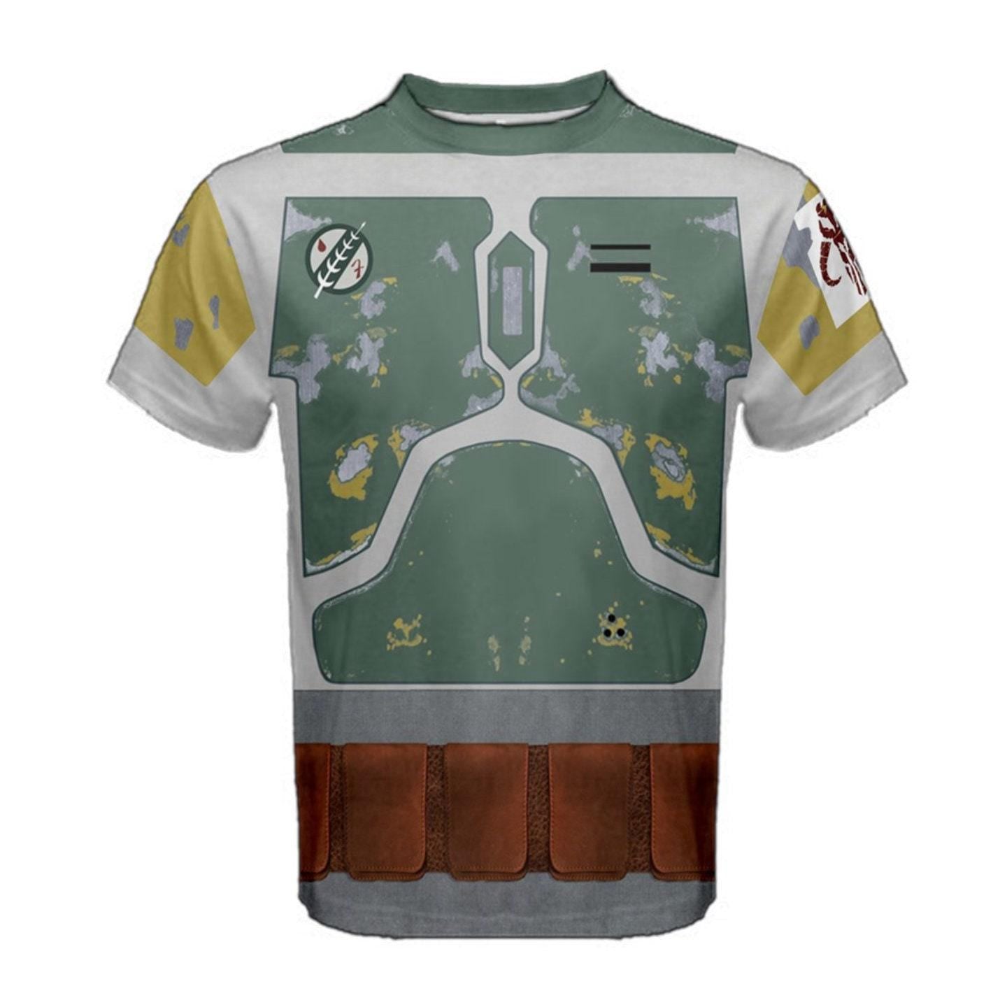 Men's Boba Fett Inspired ATHLETIC Short Sleeve Shirt