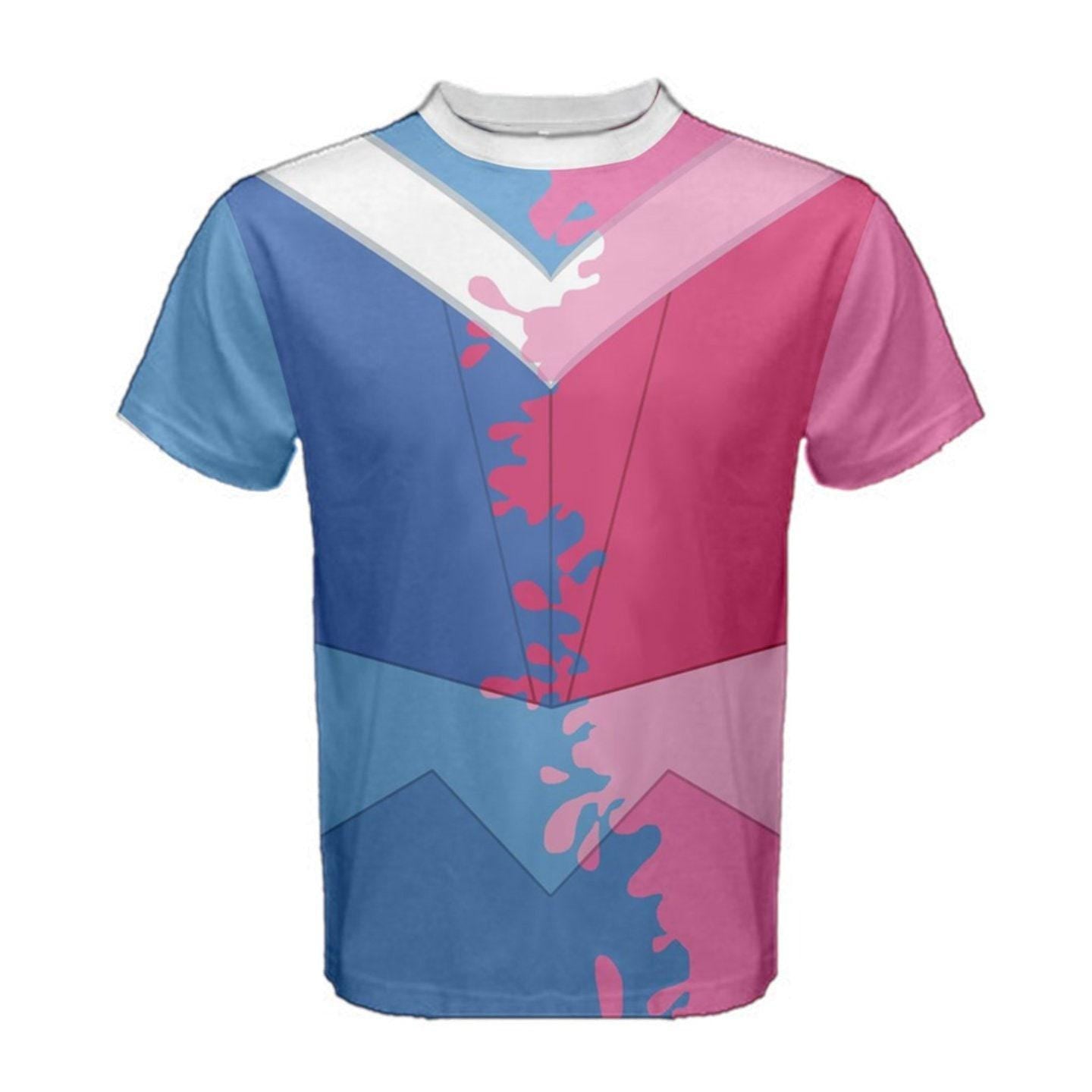Men's Aurora Make It Pink Make It Blue Sleeping Beauty Inspired ATHLETIC Short Sleeve Shirt