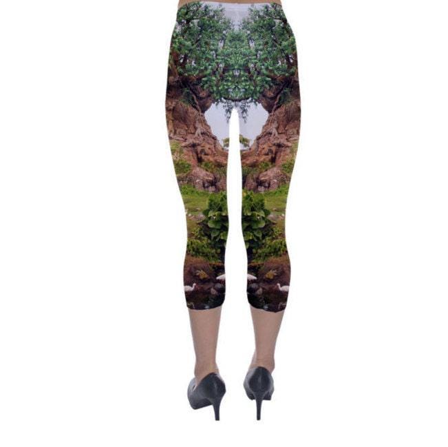 Tree of Life Inspired Capri Leggings