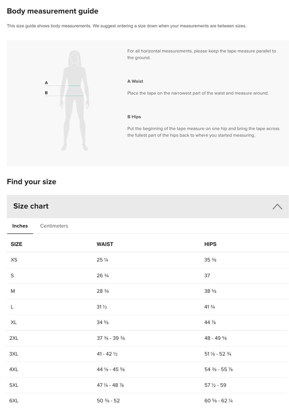 the body measurement guide for men