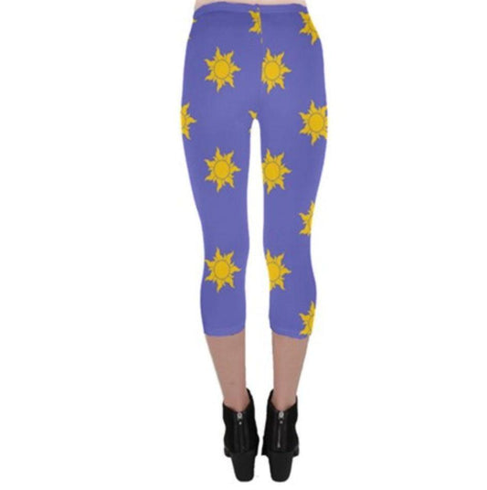 Rapunzel Ralph Inspired Capri Leggings