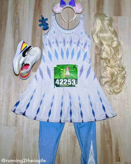 Elsa Inspired Capri Leggings