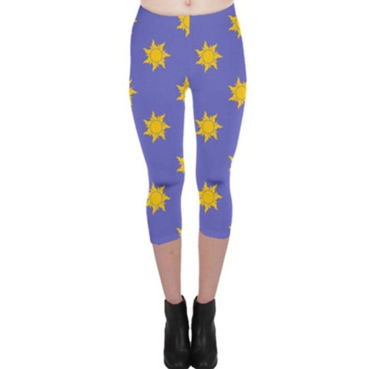 Rapunzel Ralph Inspired Capri Leggings