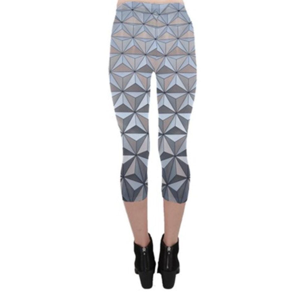 Epcot Spaceship Earth Inspired Capri Leggings
