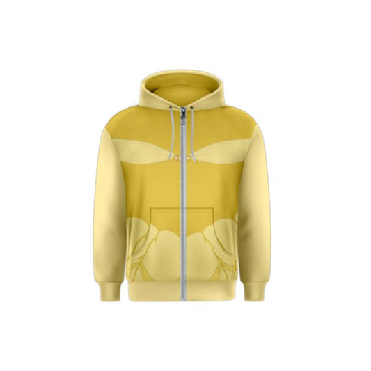 Unisex Belle Inspired Zipper Hoodie