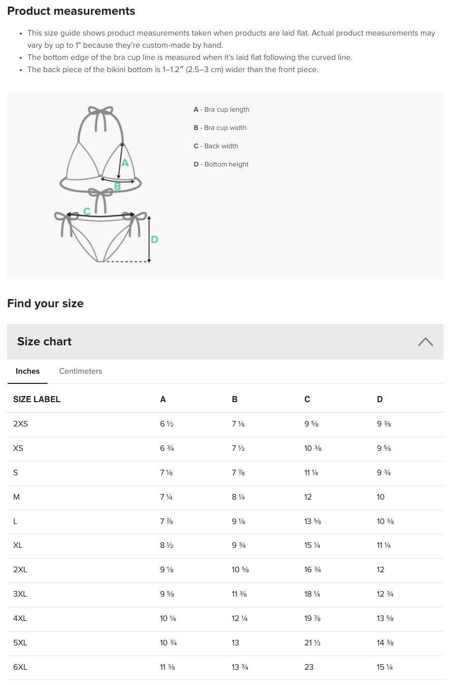 a table with measurements and measurements on it