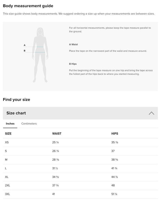 the body measurement guide for men and women