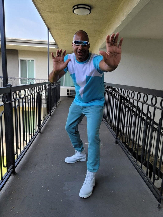 Men's Frozone Inspired Short Sleeve Shirt