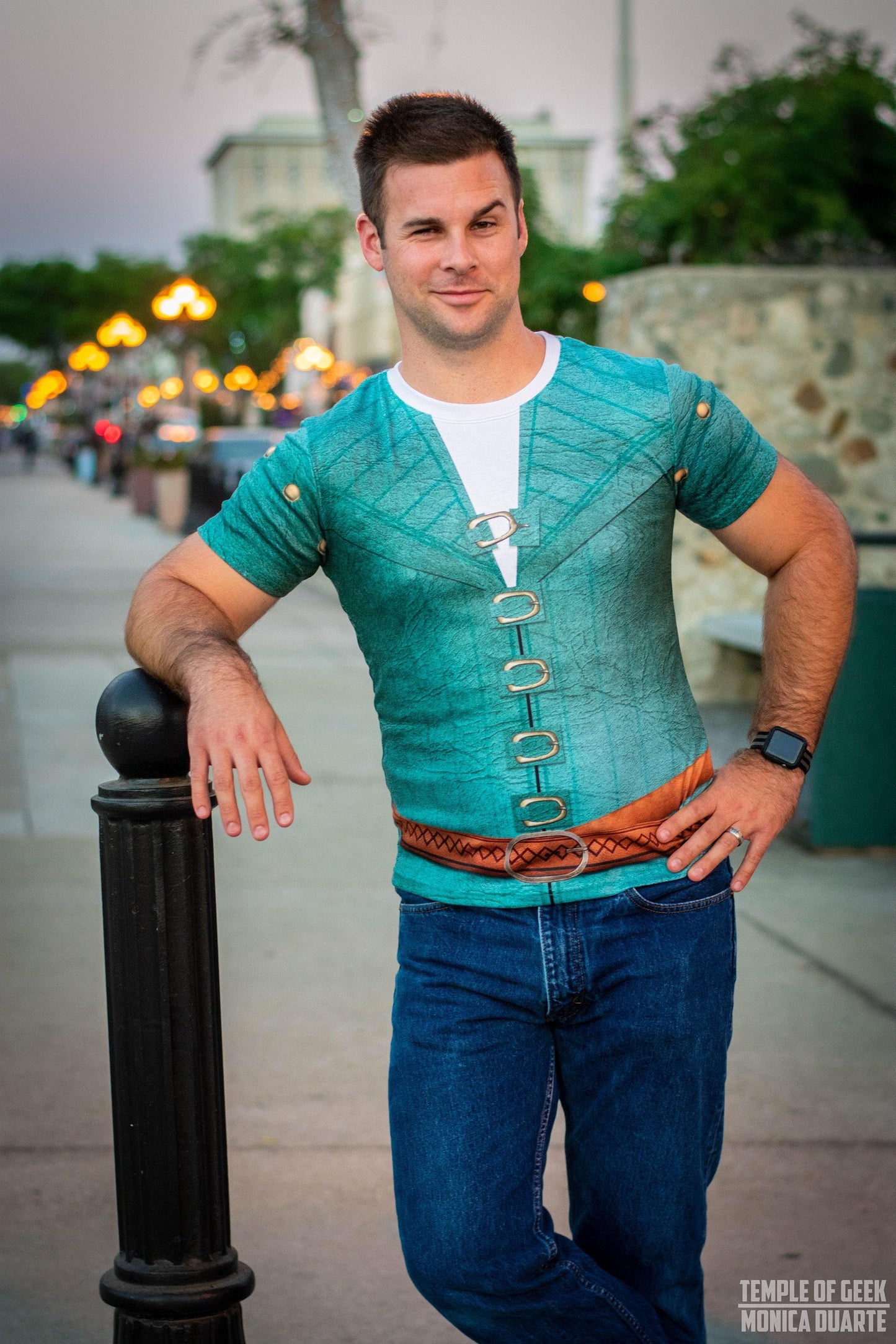 Men's Flynn Rider Inspired Short Sleeve Shirt