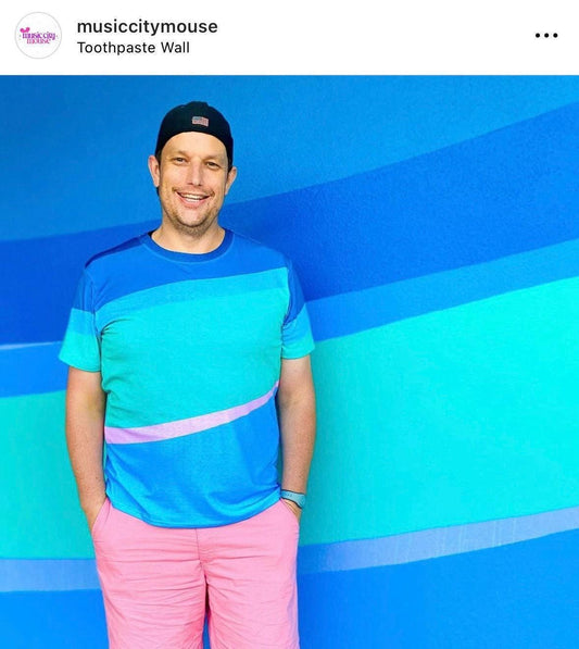 Men's Toothpaste Wall Inspired Short Sleeve Shirt