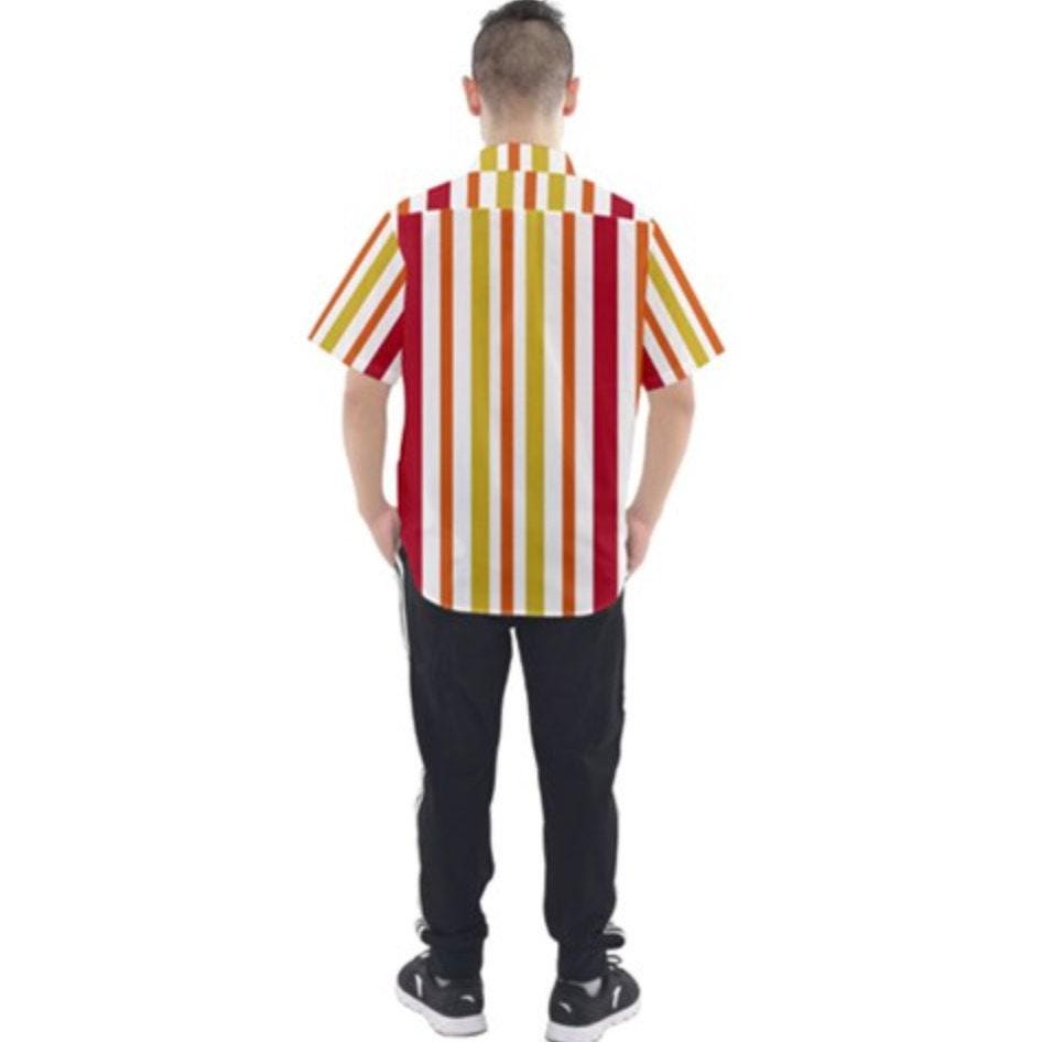 Bert Mary Poppins Inspired Short Sleeve Button Down Shirt
