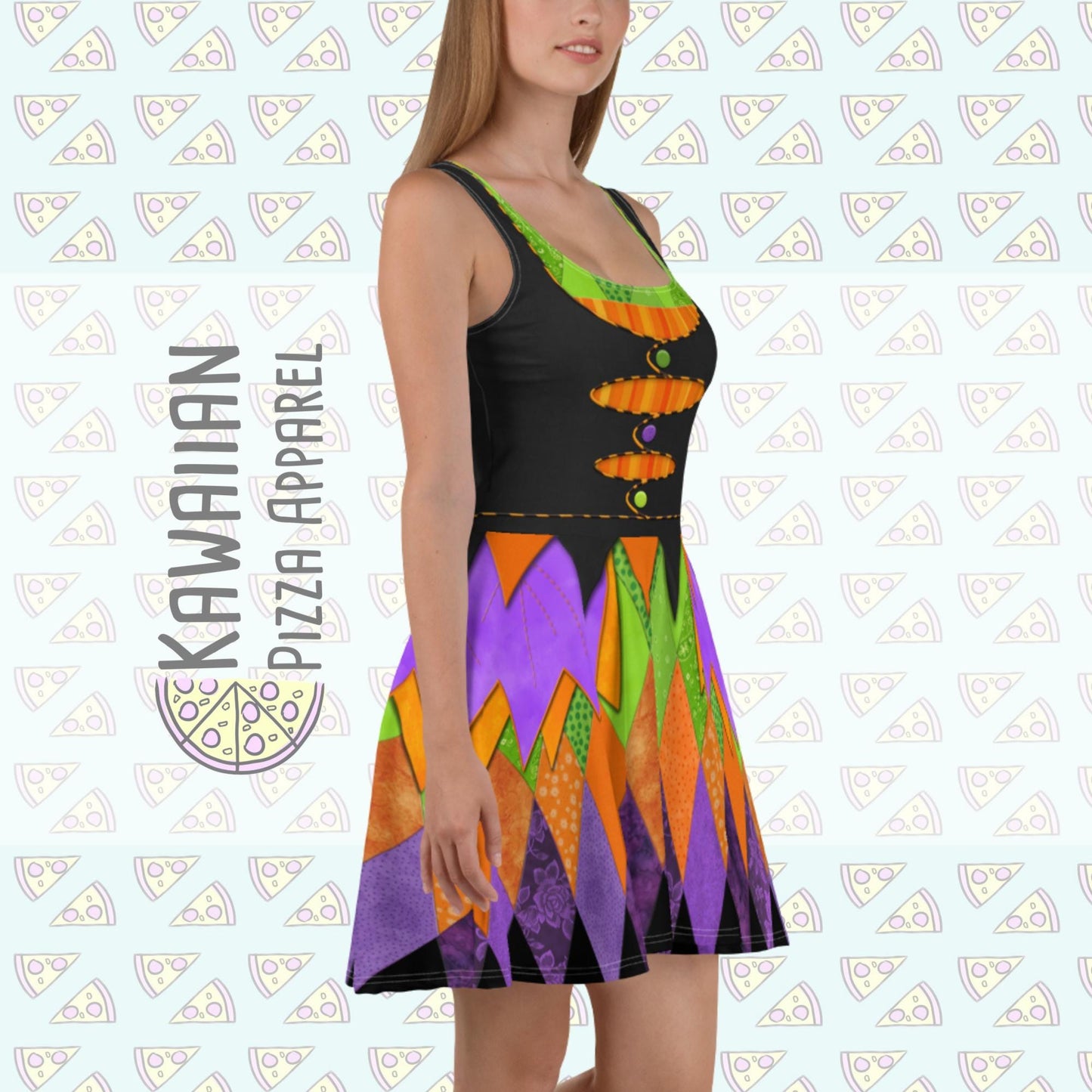 RUSH ORDER: DL Halloween Minnie Inspired Skater Dress
