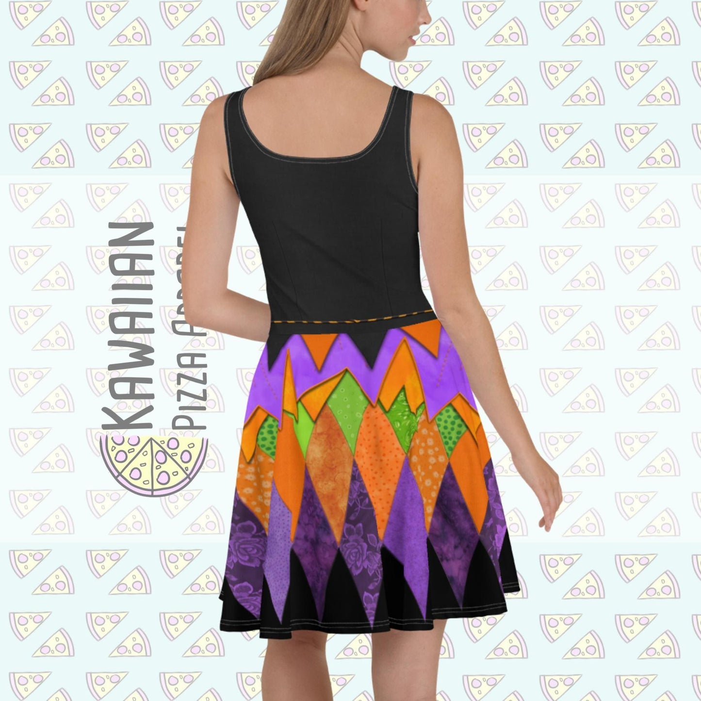 RUSH ORDER: DL Halloween Minnie Inspired Skater Dress