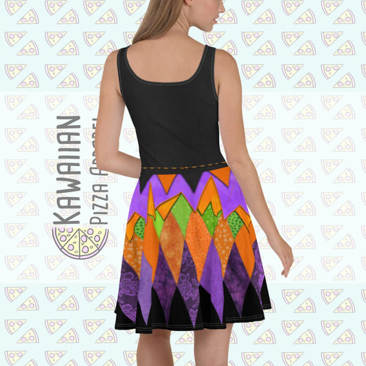 RUSH ORDER: DL Halloween Minnie Inspired Skater Dress