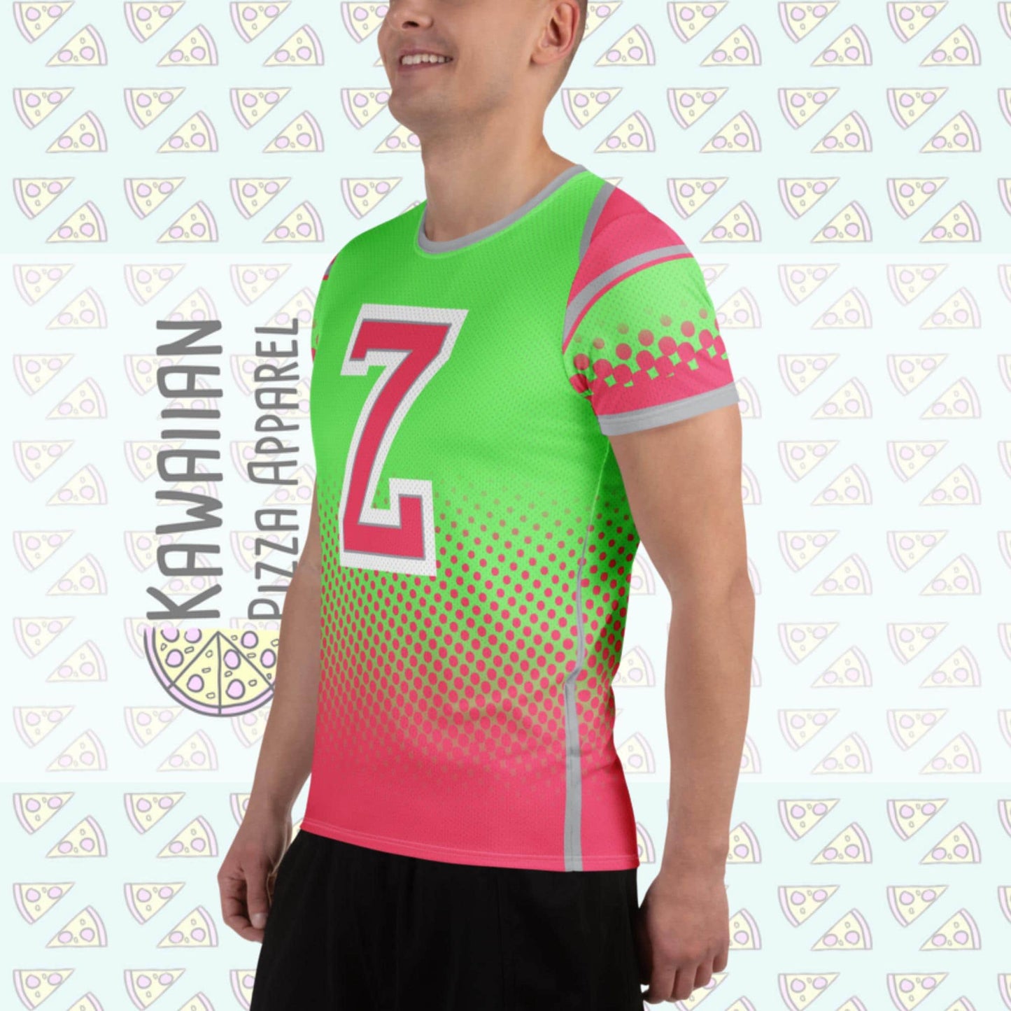 Men's Zed Zombies Inspired All-Over Print Athletic T-shirt