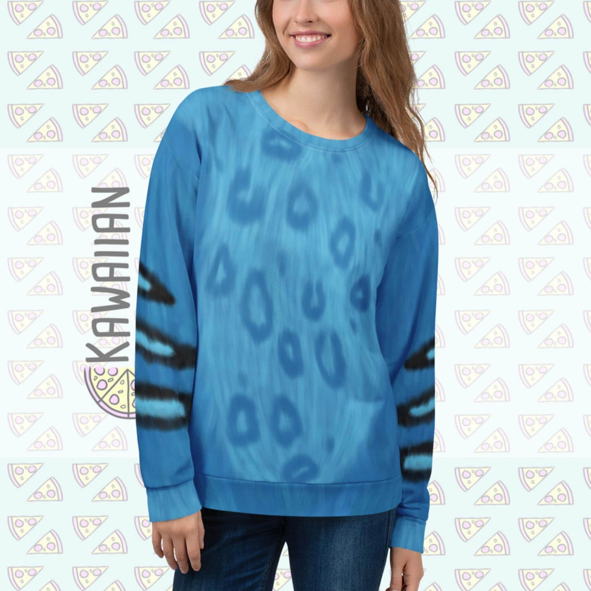 Unisex Derpy Tiger Inspired Crewneck Sweatshirt