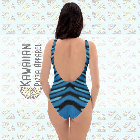 Women's Derpy Tiger Inspired One-Piece Swimsuit