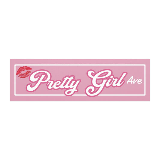 Pretty Girl Avenue Car Magnet 10"x3"