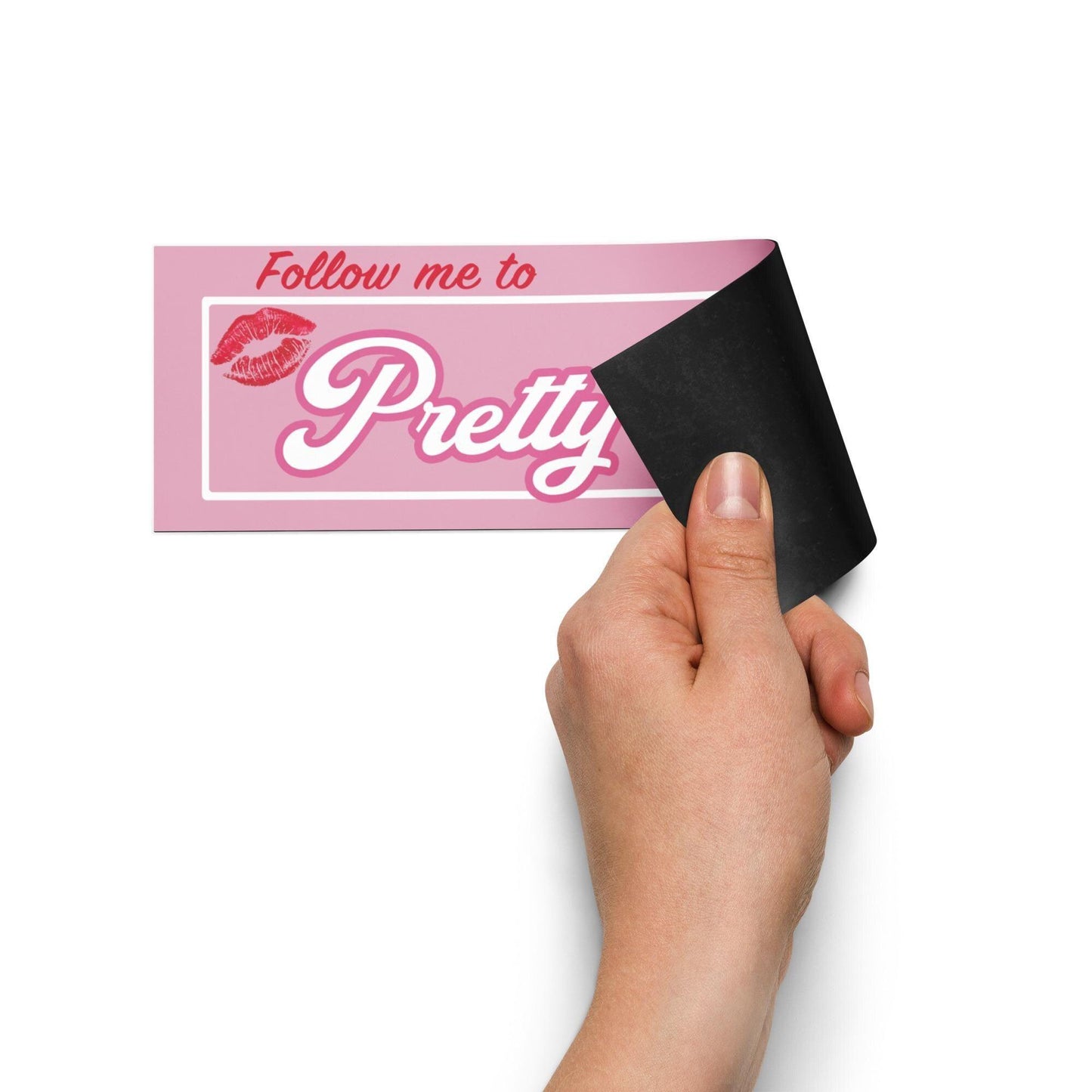 Follow Me to Pretty Girl Avenue Car Magnet