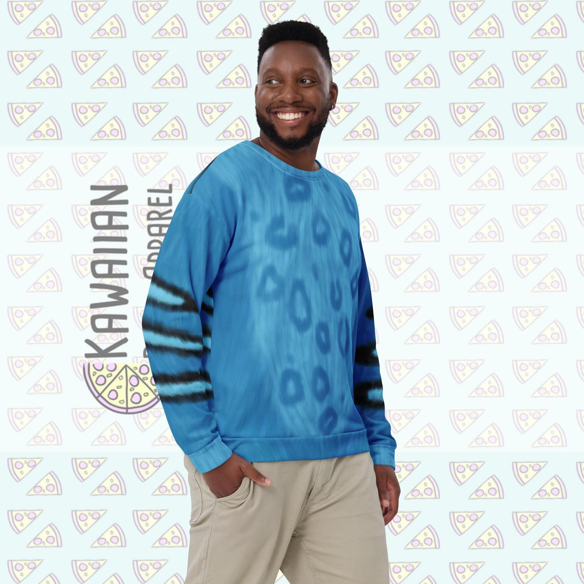 Unisex Derpy Tiger Inspired Crewneck Sweatshirt