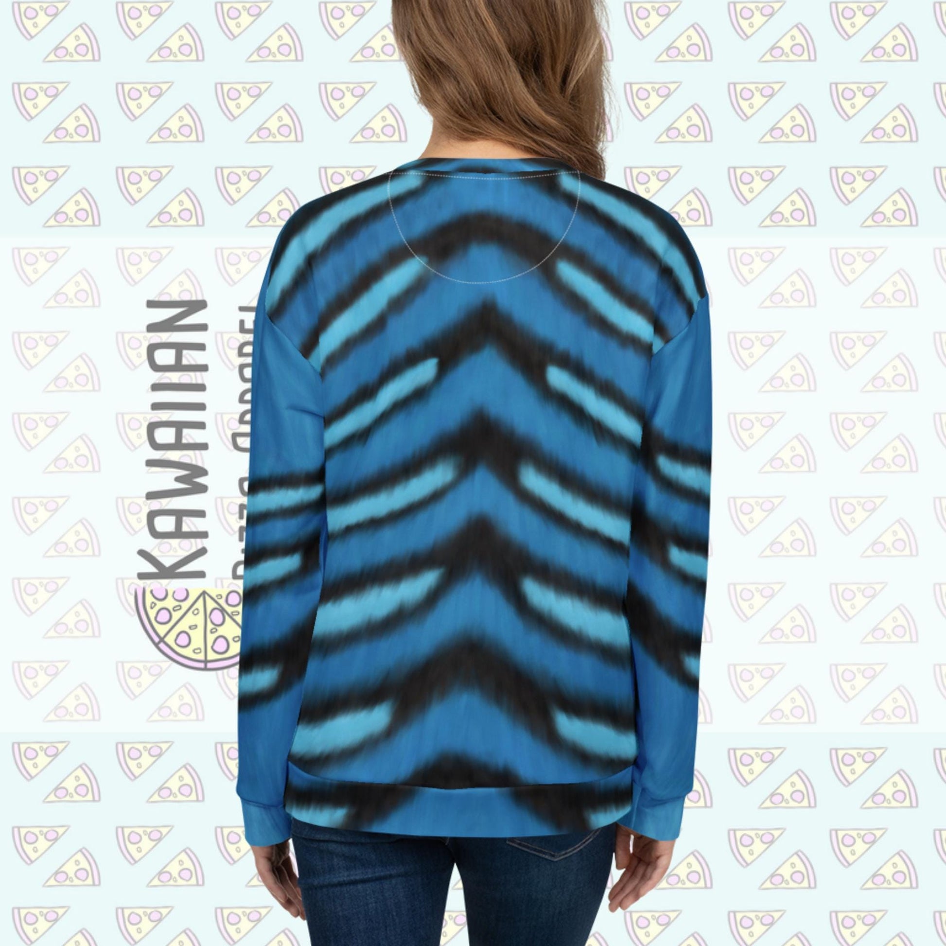 Unisex Derpy Tiger Inspired Crewneck Sweatshirt