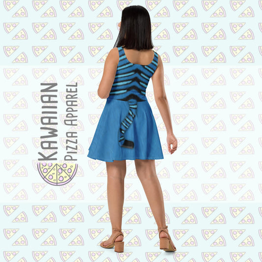 Women's Derpy Tiger Inspired Skater Dress
