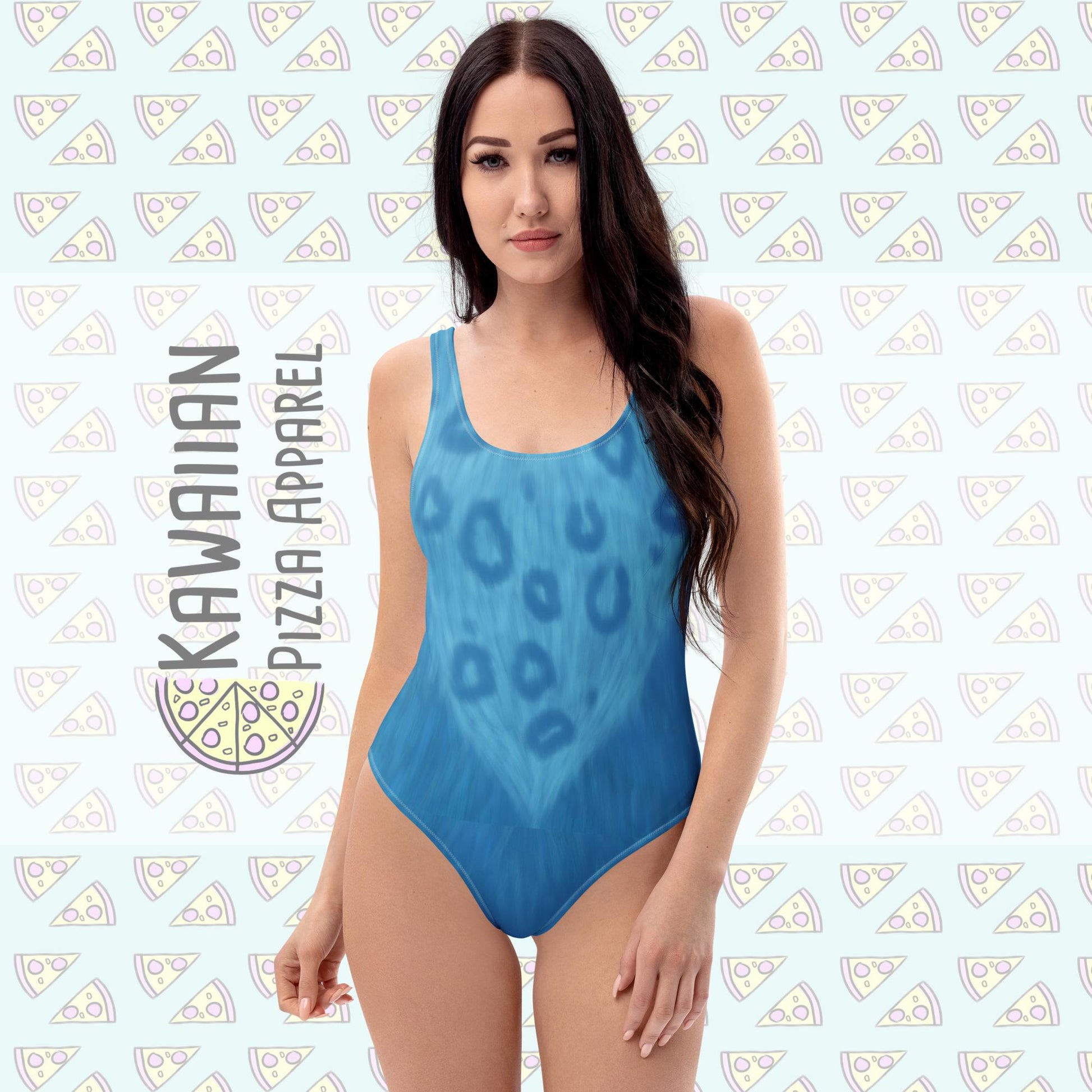 Women's Derpy Tiger Inspired One-Piece Swimsuit
