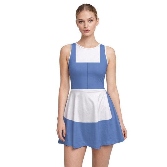 Town Belle Inspired Short Sleeve Athletic Dress with shorts