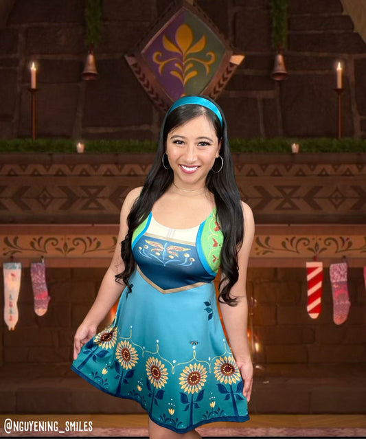 Anna Fever Inspired Sleeveless Flare Dress