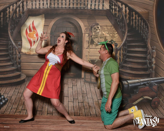 Captain Hook Peter Pan Inspired Sleeveless Flare Dress