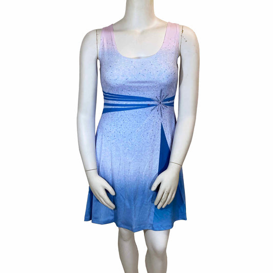 Elsa Black Sea Inspired Sleeveless Flare Dress