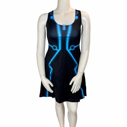 Tron Legacy Inspired Sleeveless Flare Dress