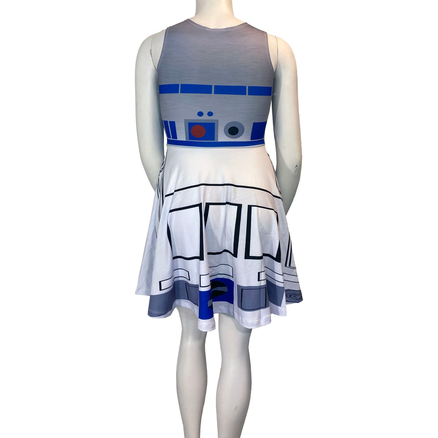 R2 Inspired Sleeveless Flare Dress