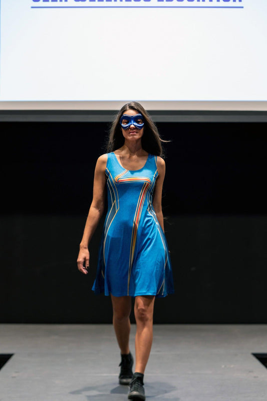 Kamala Inspired Sleeveless Flare Dress