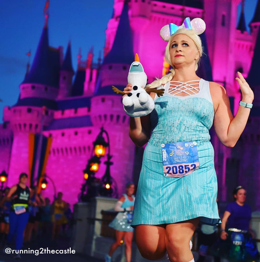 Elsa Inspired Sleeveless Flare Dress