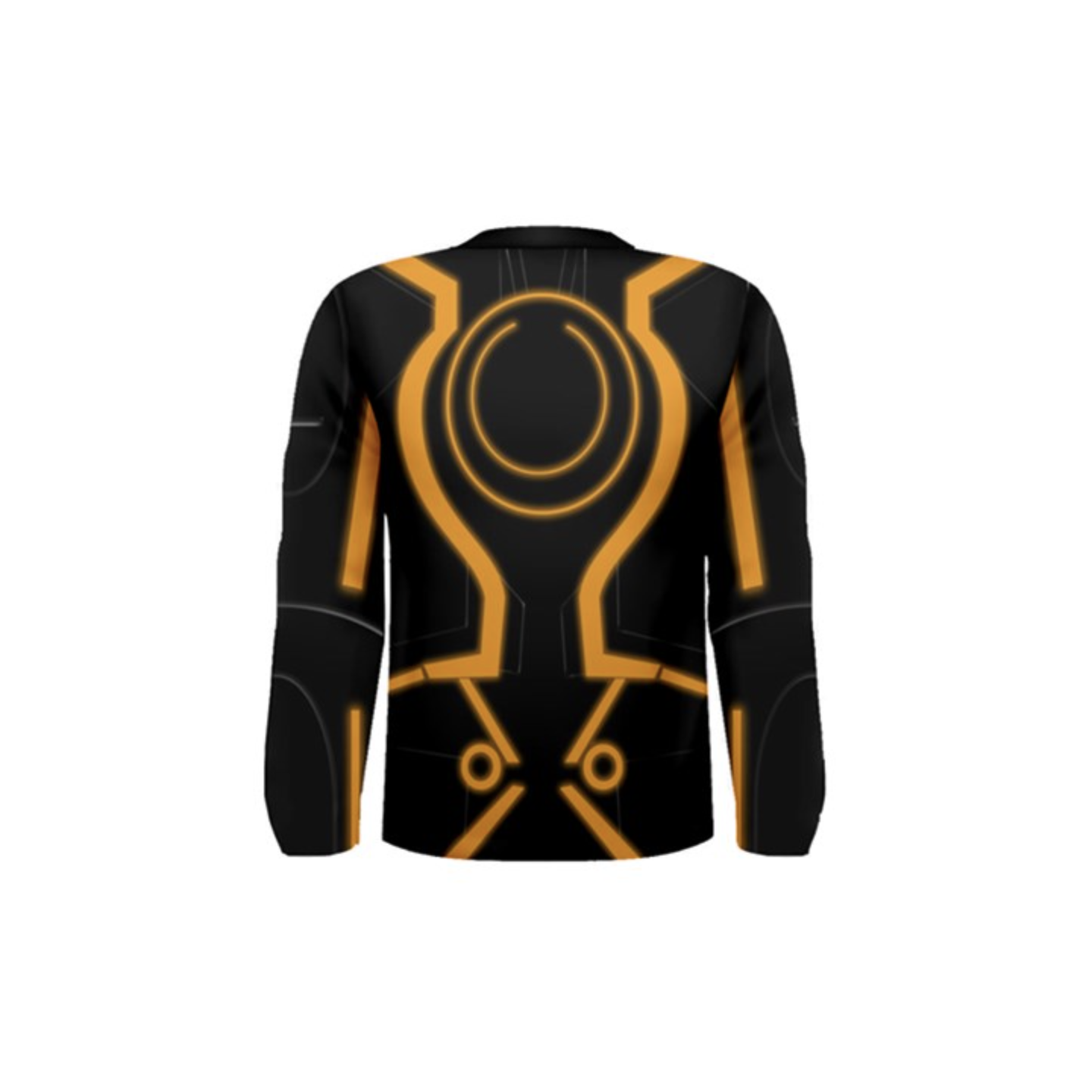 Men's Orange Tron Inspired Long Sleeve Shirt