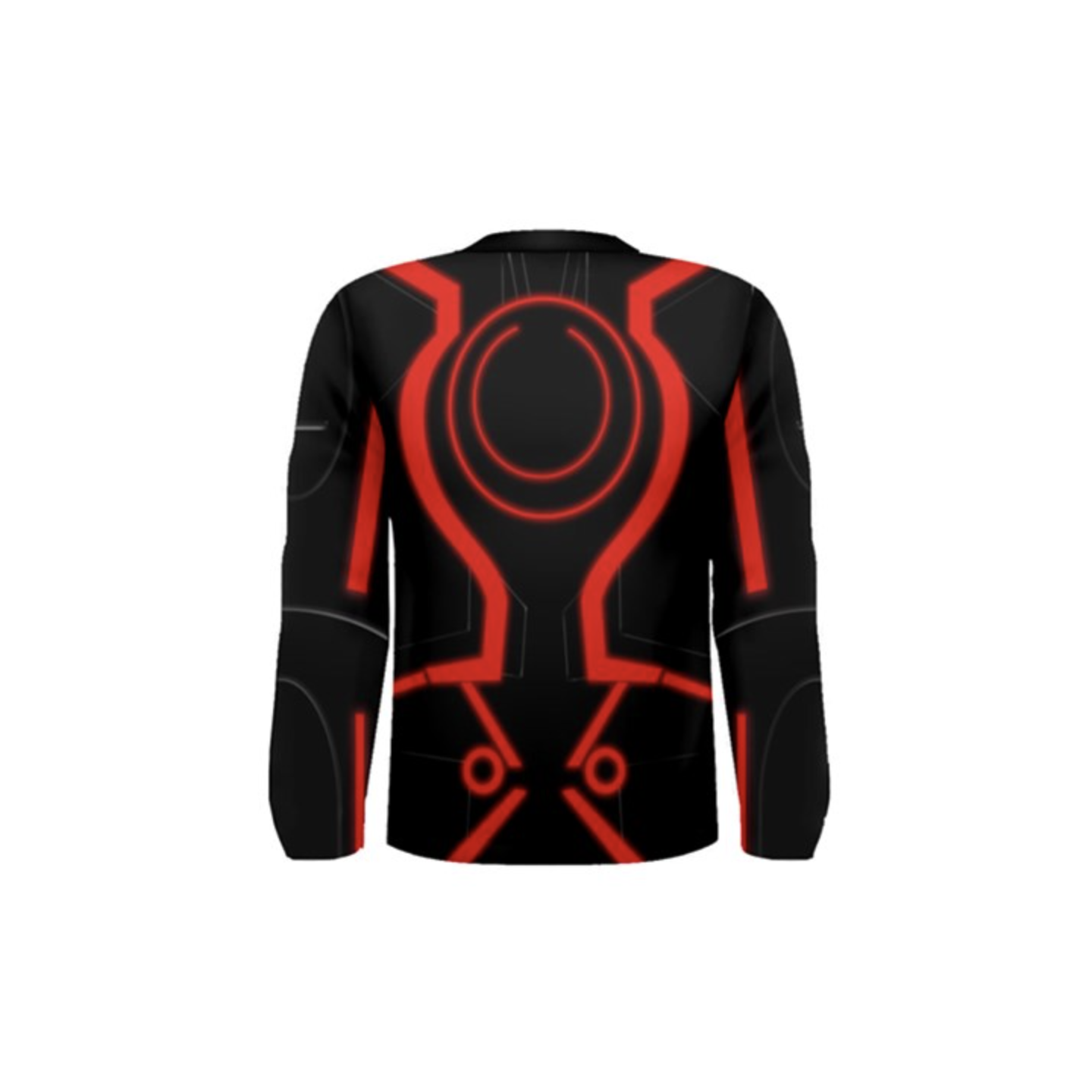 Men's Red Tron Inspired Long Sleeve Shirt