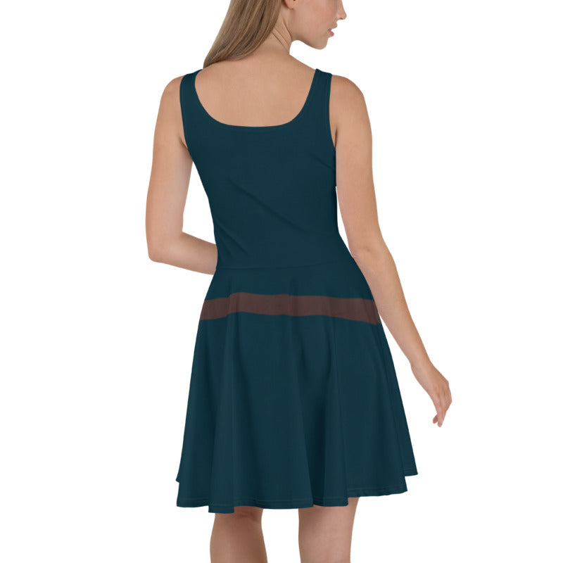 Merida Brave Inspired Skater Dress