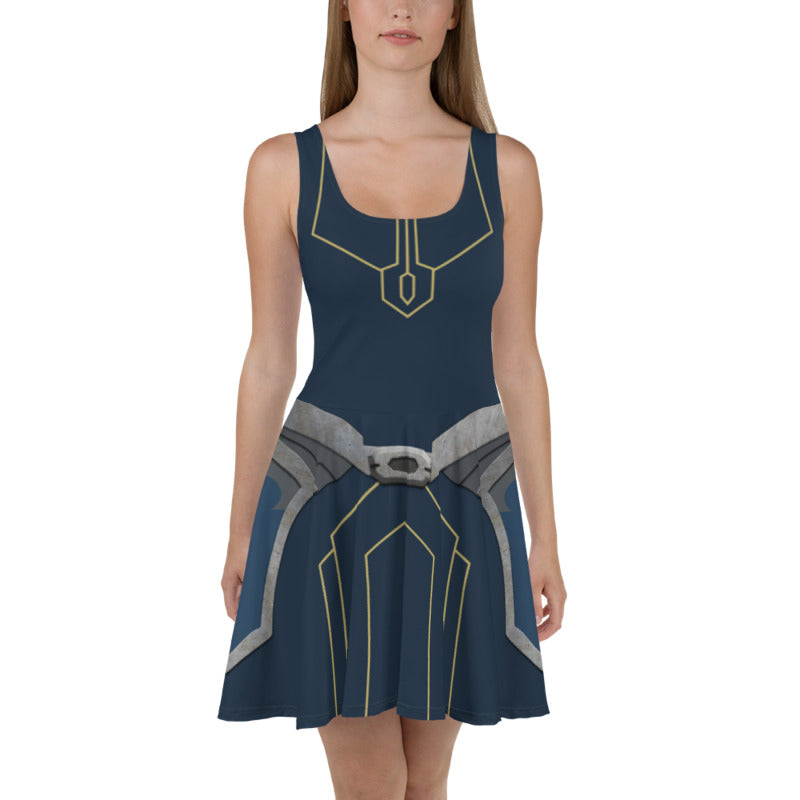 Mandalore Ahsoka Tano Inspired Skater Dress