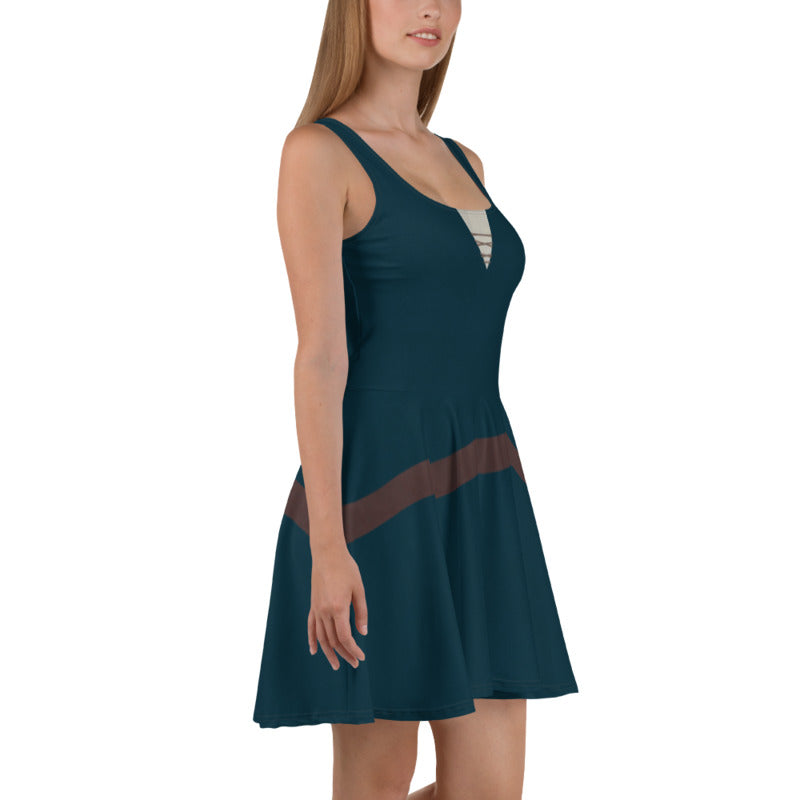 Merida Brave Inspired Skater Dress