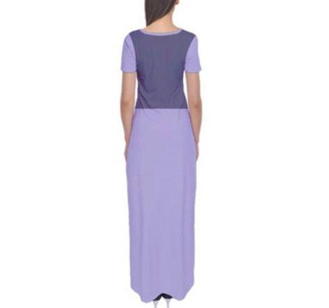The Little Mermaid Vanessa Inspired Short Sleeve Maxi Dress