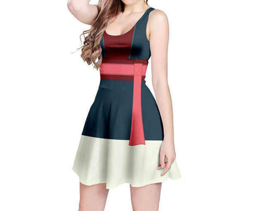 Mulan Inspired Sleeveless Dress