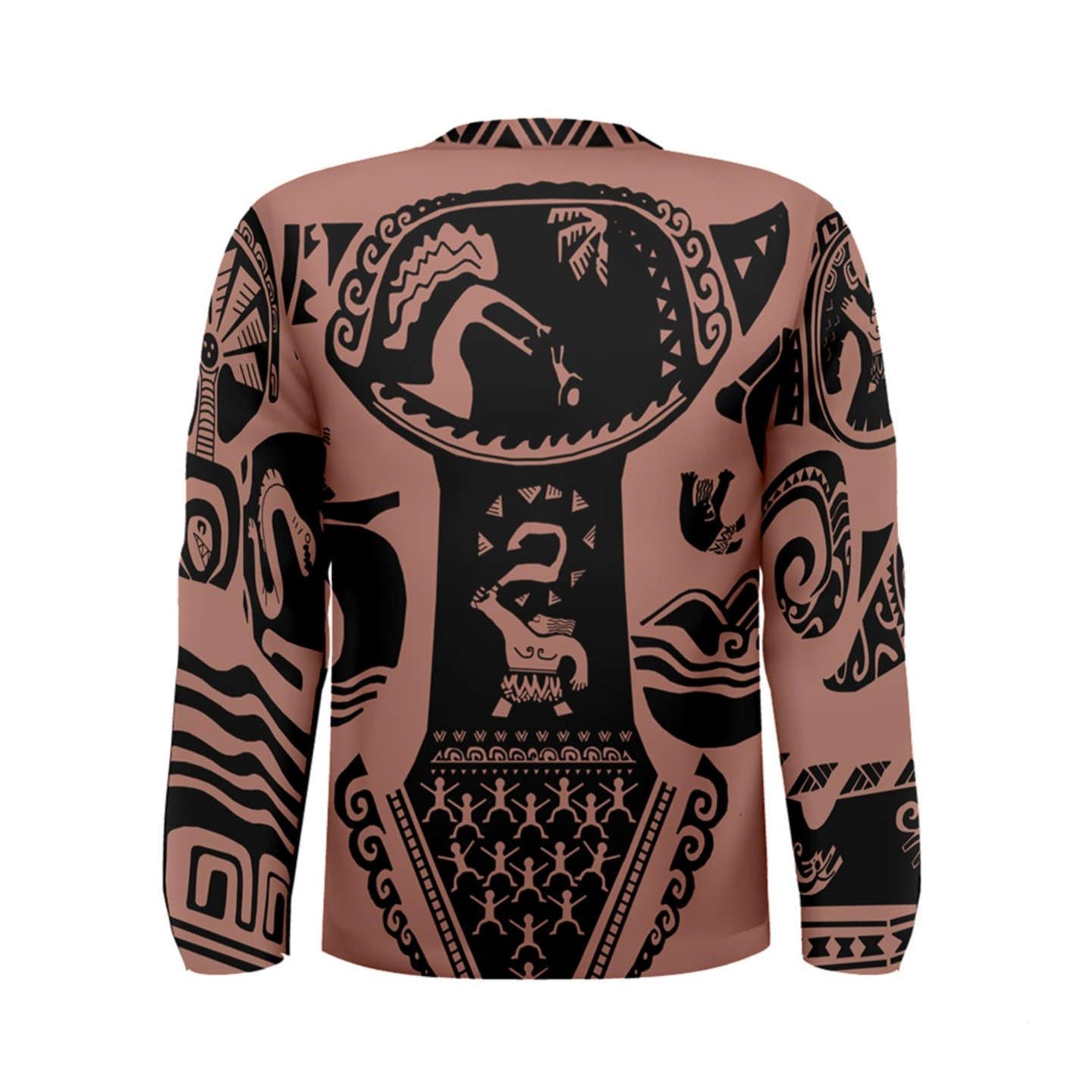 Men&#39;s Maui Moana (NO NECKLACE) Inspired Long Sleeve Shirt