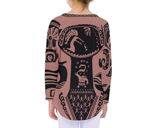 Kid's Maui Moana (No Necklace) Inspired Long Sleeve Shirt